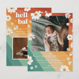 Välkommen till världen | | Retro Boho Födelse