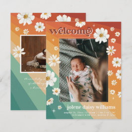 Välkommen till världen | Retro Boho Födelse
