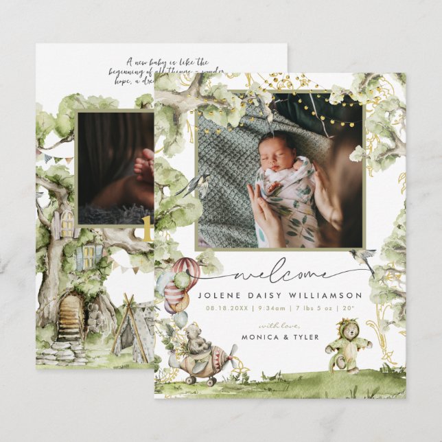 Välkommen till världen | Woodland Circus Birth (Fram/baksida)