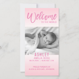 Välkommen till världsmeddelandet om Nyfödd bebis | Meddelande