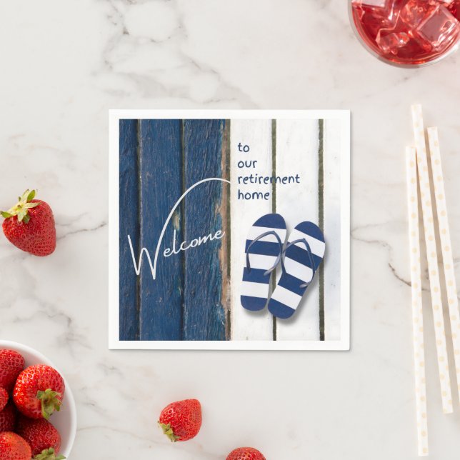 Välkommen till vårt pensionsboende med Beach tema Pappersservett (Insitu)