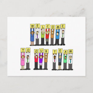 Välkommen till vårt team vykort