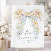 Välkommen till vattenfärg blommig babyfest med ros