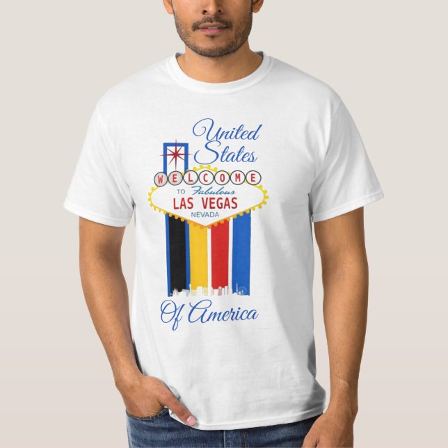 Välkommen till Vegas T Shirt (Framsida)