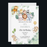 Välkommen till Vilden Kids Safari Zoo Birthday Inbjudningar<br><div class="desc">Vänner och familj i inbjudan för att fira din lilla fåglars födelsedag med denna inbjudan till Cute Safari Zoo-temat.</div>