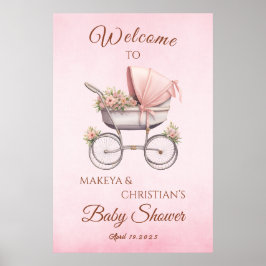 Välkommen till vintage Classic Girl Rosa Baby Show Poster