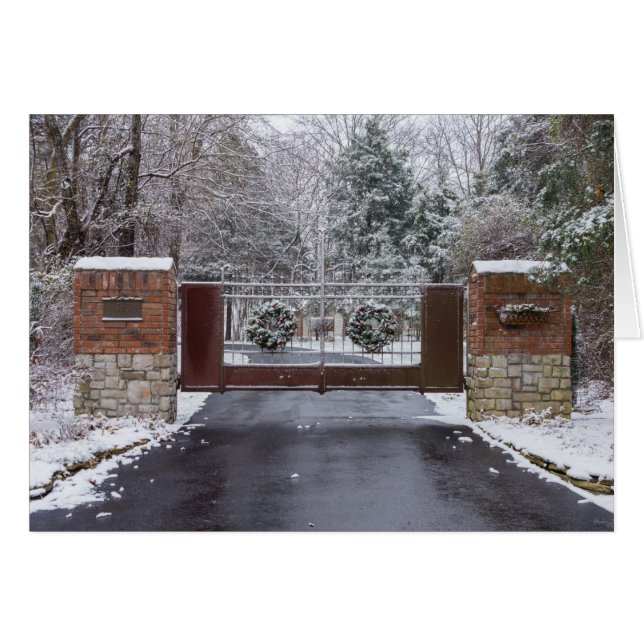 Välkommen till vinter OBS kort (Framsidan Horizontal)