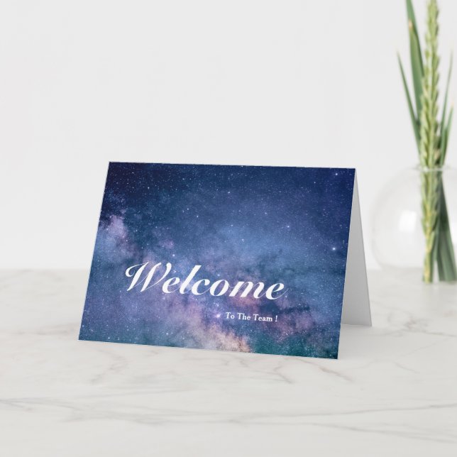 Välkommen till vykortet Team Space Glitter Kort (Framsida)