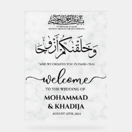 Välkommen till White Marble Nikah Muslim Bröllop