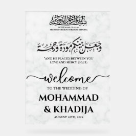 Välkommen till White Marble Nikah Muslim Bröllop