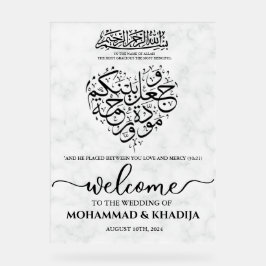 Välkommen till White Marble Nikah Muslim Bröllop
