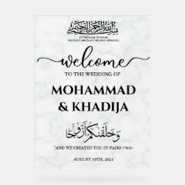 Välkommen till White Marble Nikah Muslim Bröllop