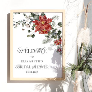 Välkommen till Winter Blommigt Möhippa Poster