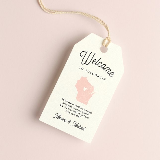 Välkommen till WISCONSIN Bröllop ANY FÄRG! Presentetikett (Skapare uppladdad)