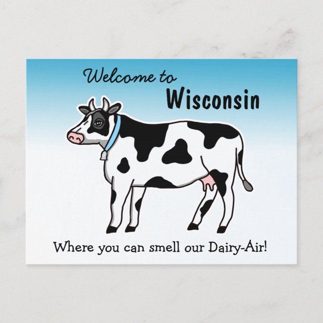 Välkommen till Wisconsin där du kan känna lukten a Vykort (Framsida)