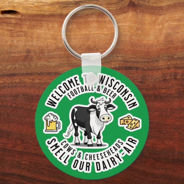 Välkommen till Wisconsin, Smell vår Dairy Luft Nyckelring (Baksida)