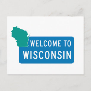 Välkommen till Wisconsin - USA Vykort