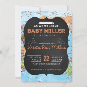 Välkommen till World Baby Shower Inbjudan