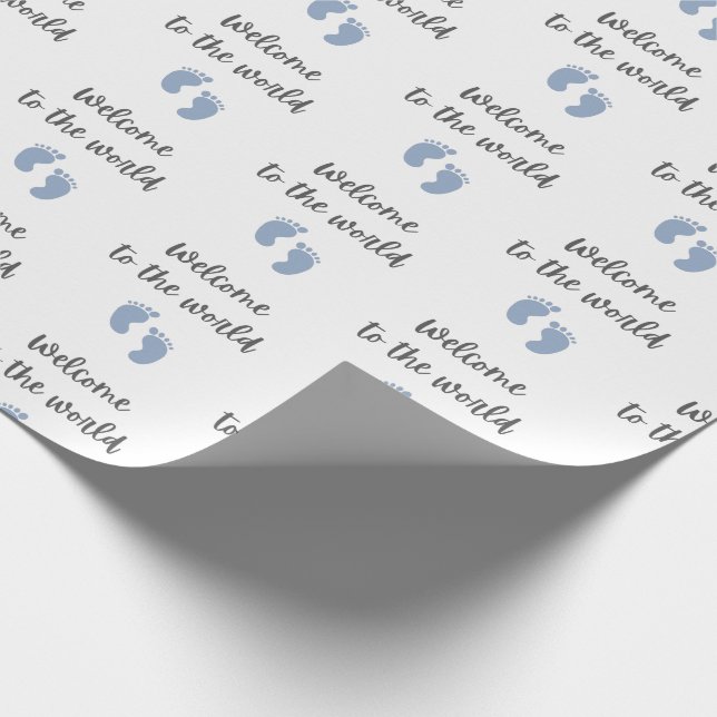 Välkommen till World Baby Wrapping Papper Presentpapper (Hörn)