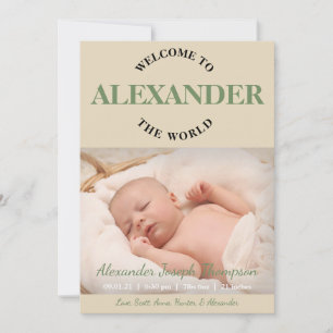Välkommen till World Photo Birth-meddelandet Inbjudningar