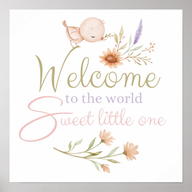 Välkommen till World Sweet Little One Poster (Framsidan)