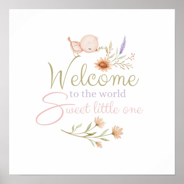 Välkommen till World Sweet Little One Poster (Framsidan)