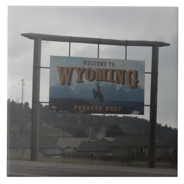 Välkommen till Wyoming Kakelplatta (Framsidan)