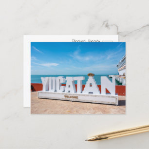 Välkommen till Yucatán Vykort