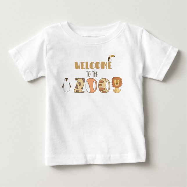 Välkommen till zoo T-Shirt (Framsida)