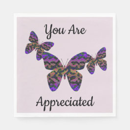 Välkommen tillbaka Bright Butterflies Business Emp Pappersservett