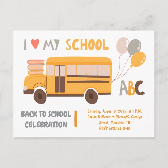 Välkommen tillbaka i skolan Picnic Helg Vykort (Framsida)