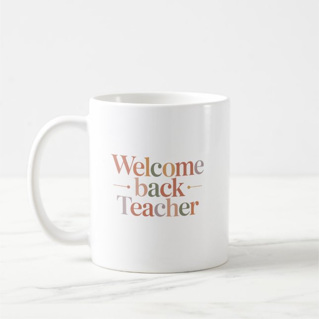 Välkommen Tillbaka Lärare Kaffemugg (Vänster)