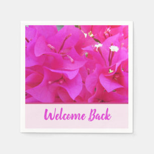 Välkommen tillbaka medarbetarnas Rosa Blommigt Fo Pappersservett