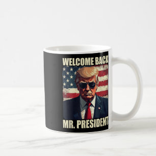 Välkommen tillbaka Mr President Trump Power Patrio Kaffemugg