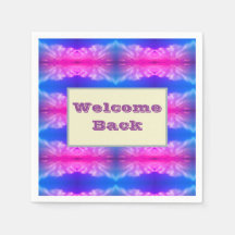 Välkommen tillbaka Neon Tie-dye Mönster Firande