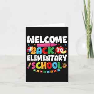 Välkommen tillbaka till grundskolan Back to school Kort