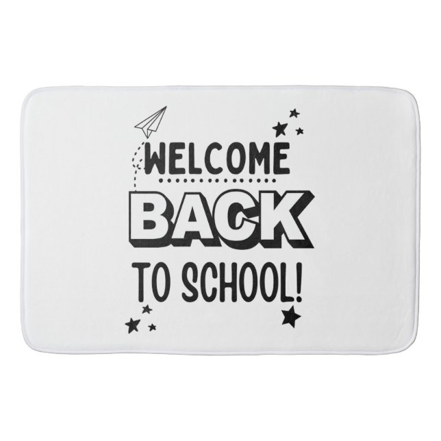 Välkommen tillbaka till skolan! badrumsmatta (Framsidan)