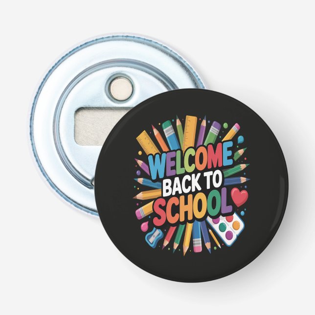 Välkommen Tillbaka Till Skolan Flasköppnare (Framsidan)