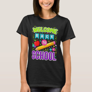 Välkommen Tillbaka Till Skolan Första Skoldagen T Shirt