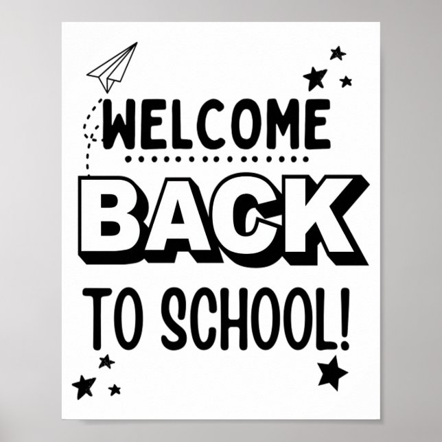 Välkommen tillbaka till skolan! poster (Framsidan)