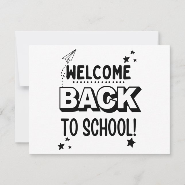 Välkommen tillbaka till skolan! spara datumet (Framsida)