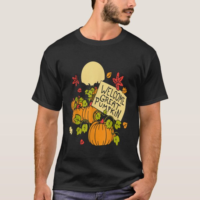 Välkommen Underbar Pumpkin T Shirt (Framsida)