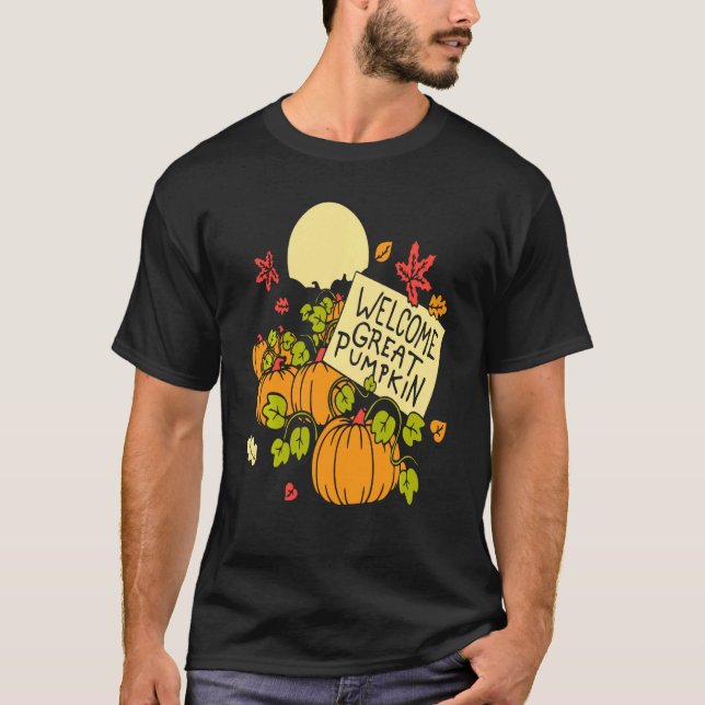 Välkommen Underbar Pumpkin T Shirt (Framsida)
