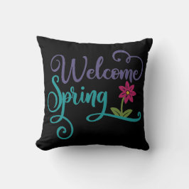 Välkommen Vår Home Decor Dekorativ kudde