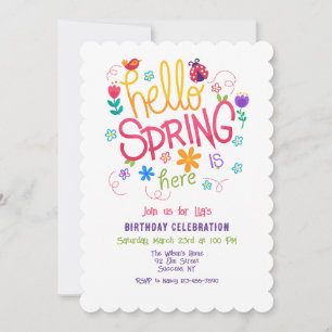 Välkommen våren är här Inbjudan