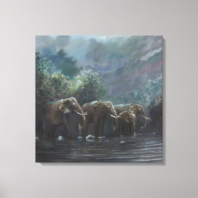 Välkommen Vatten 1990 Canvastryck (Framsida)