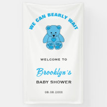 Välkommen Vi kan bota vänta Nalle Baby Shower