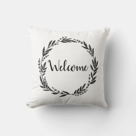 Välkommen Wandeans Grått Dekorativ kudde