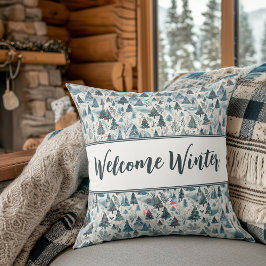 Välkommen Winter Dekorativ kudde