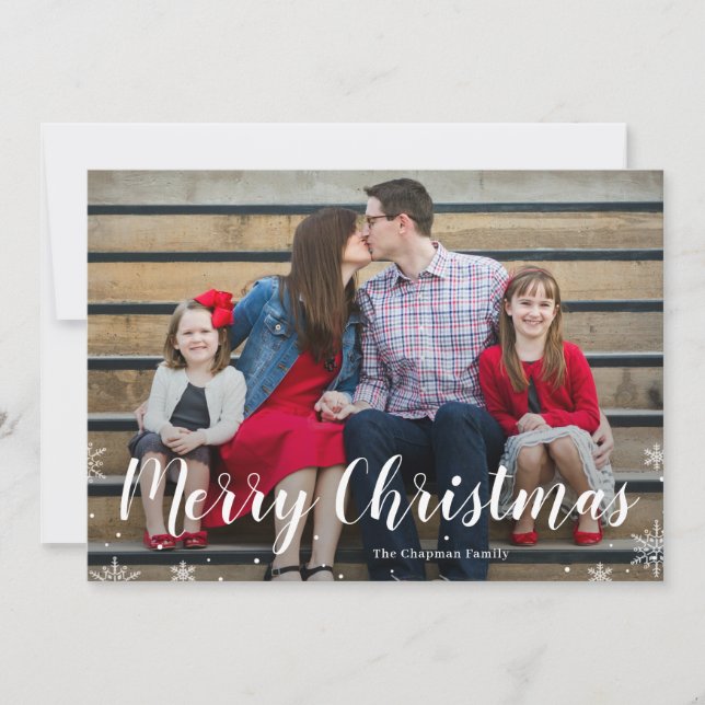 Välkommenkort för vinterfirande julkort (Framsida)